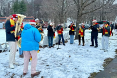 Holiday Brass playing at The White Hart Inn in Salisbury — December 2024